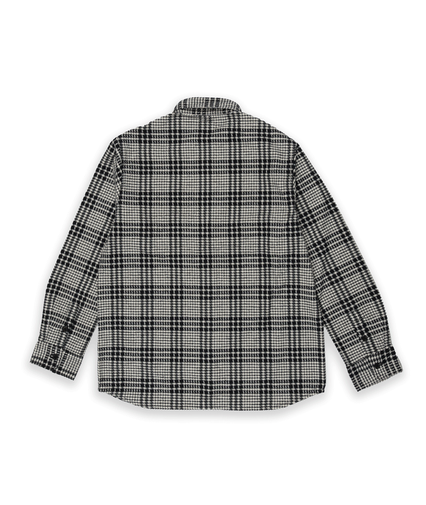 DANCER - Double Pocket Tartan Overshirt "Black"