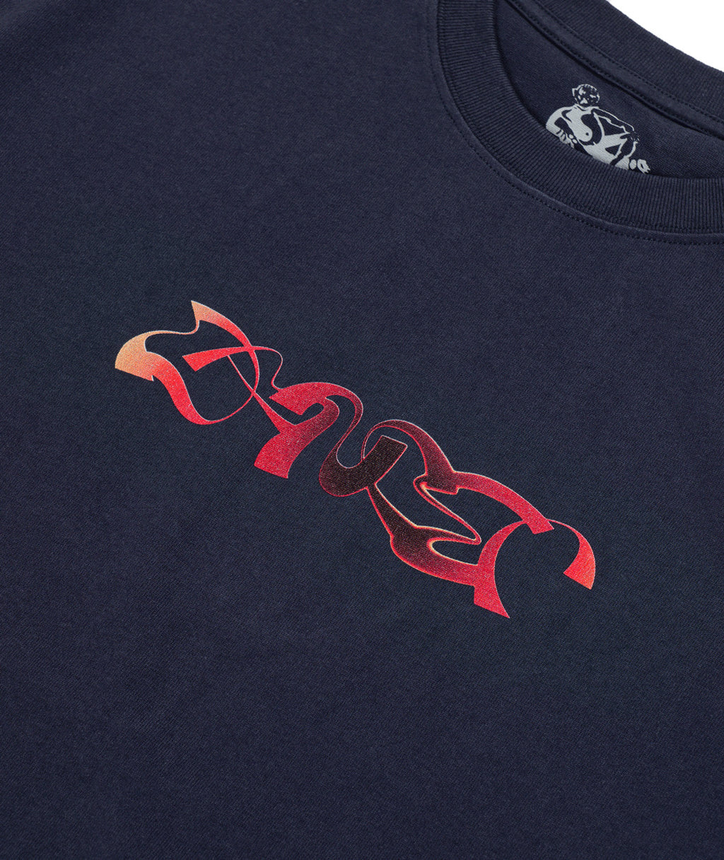 DANCER - Analog Triple Logo Tee "Dark Navy"