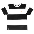 COLOR COMMUNICATIONS - DRIP EMB BIG STRIPE TEE "Black/White"