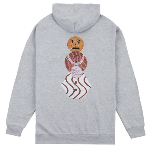 CLASSIC GRIP x QUARTERSNACKS -  BUSS DOWN HOODY "Heather Grey"