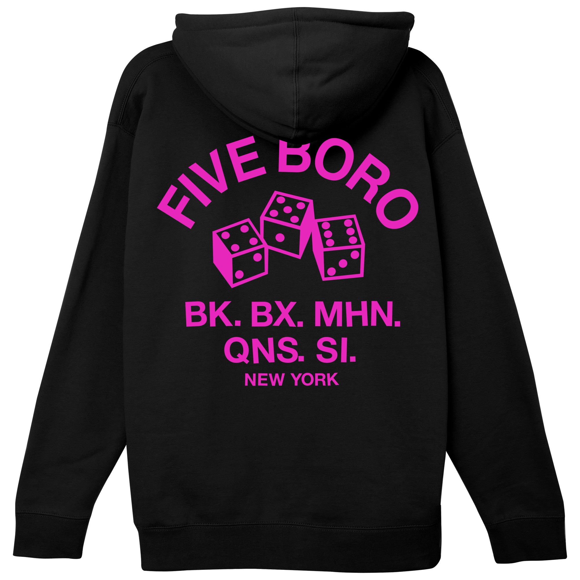5BORO - 5B DICE HOODY "Black/Pink"