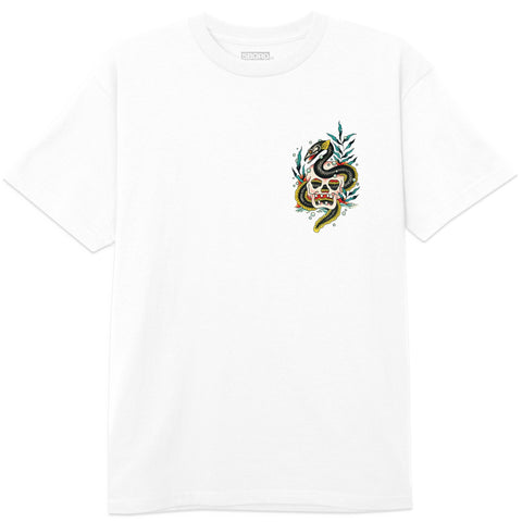 5BORO - 5B SKULL & EEL S/S TEE "White"