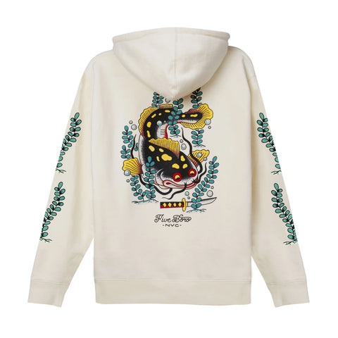 5BORO - 5B Catfish Pullover Hoody "Bone white"