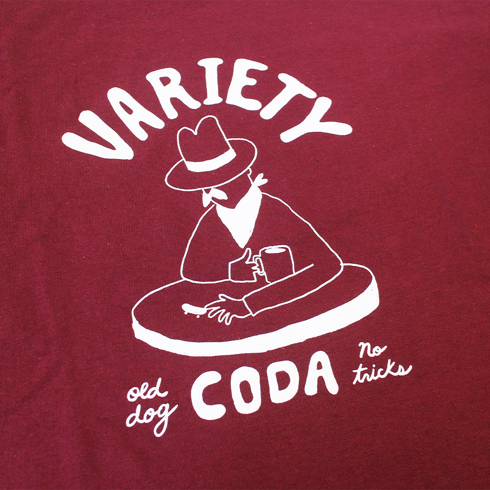 CODA - VARIETY COFFEE TEE "Maroon"