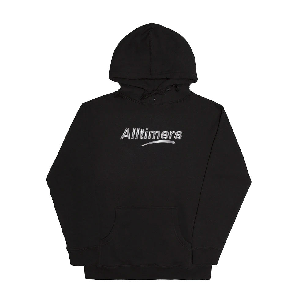 ALLTIMERS  - Estate Embroidered Hoody "Black Silver"