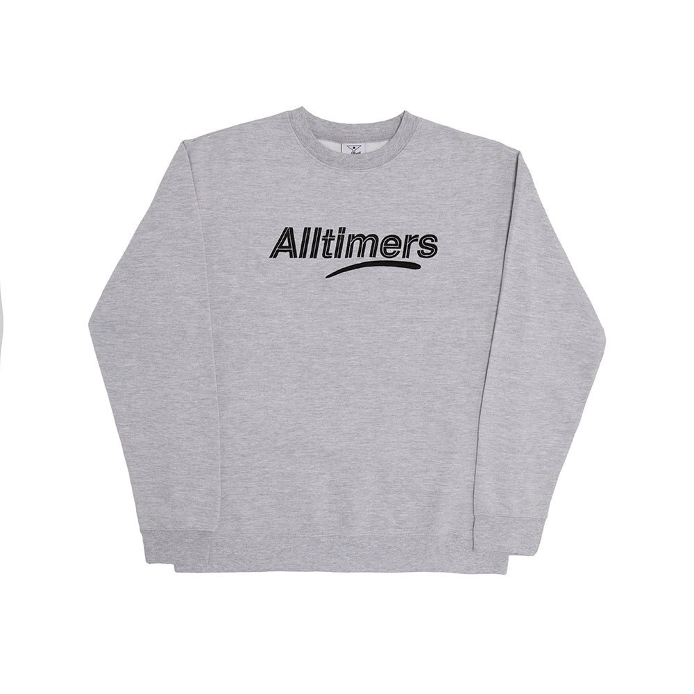 ALLTIMERS - Embroidered Estate Crew "Heather Grey"