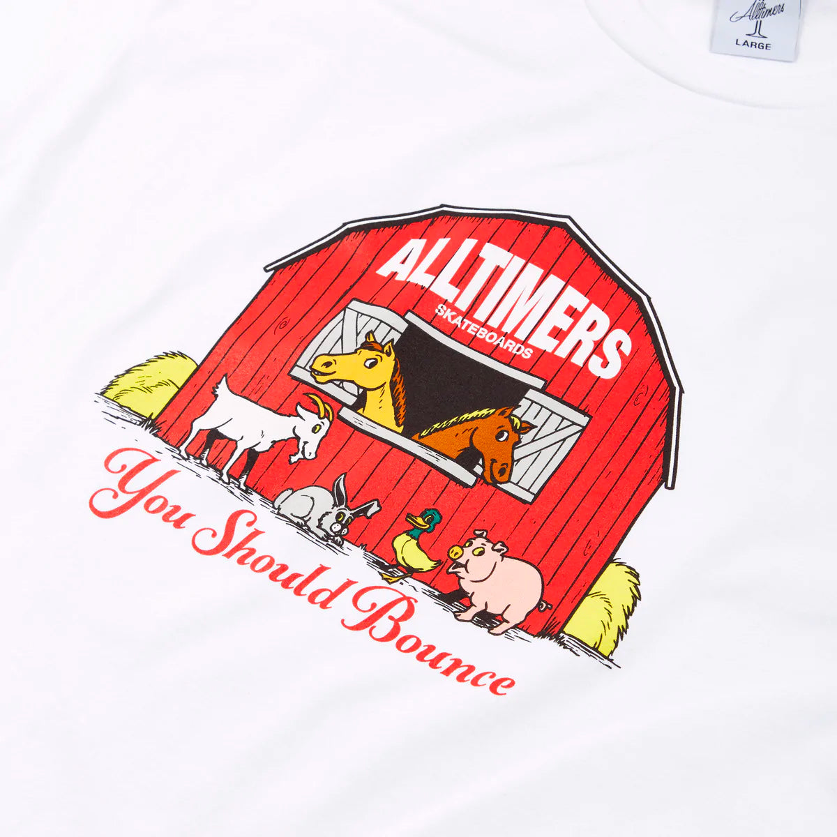 ALLTIMERS - Barn It T-Shirt "White"