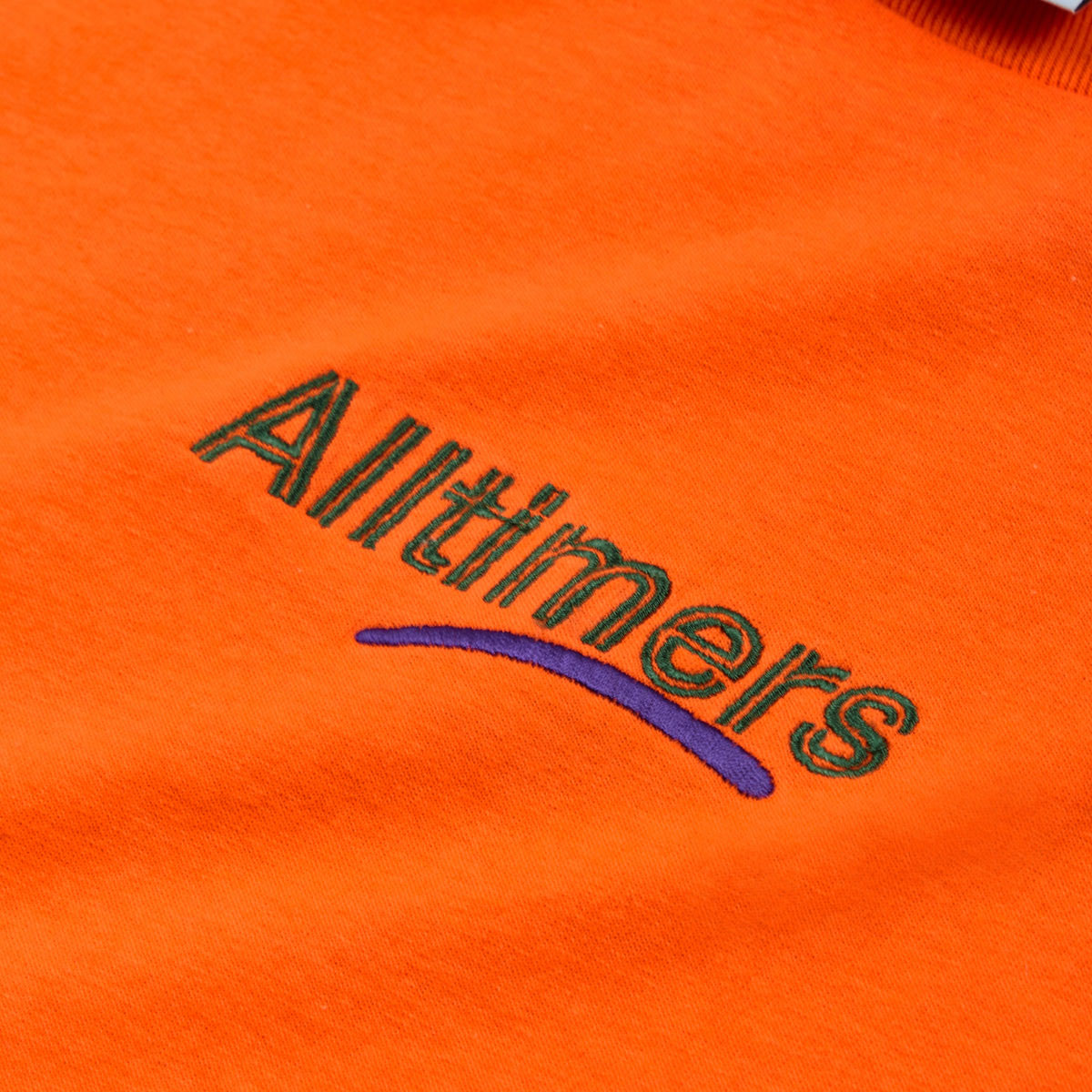 ALLTIMERS - Centered Estate Embroidered Long Sleeve "Orange"