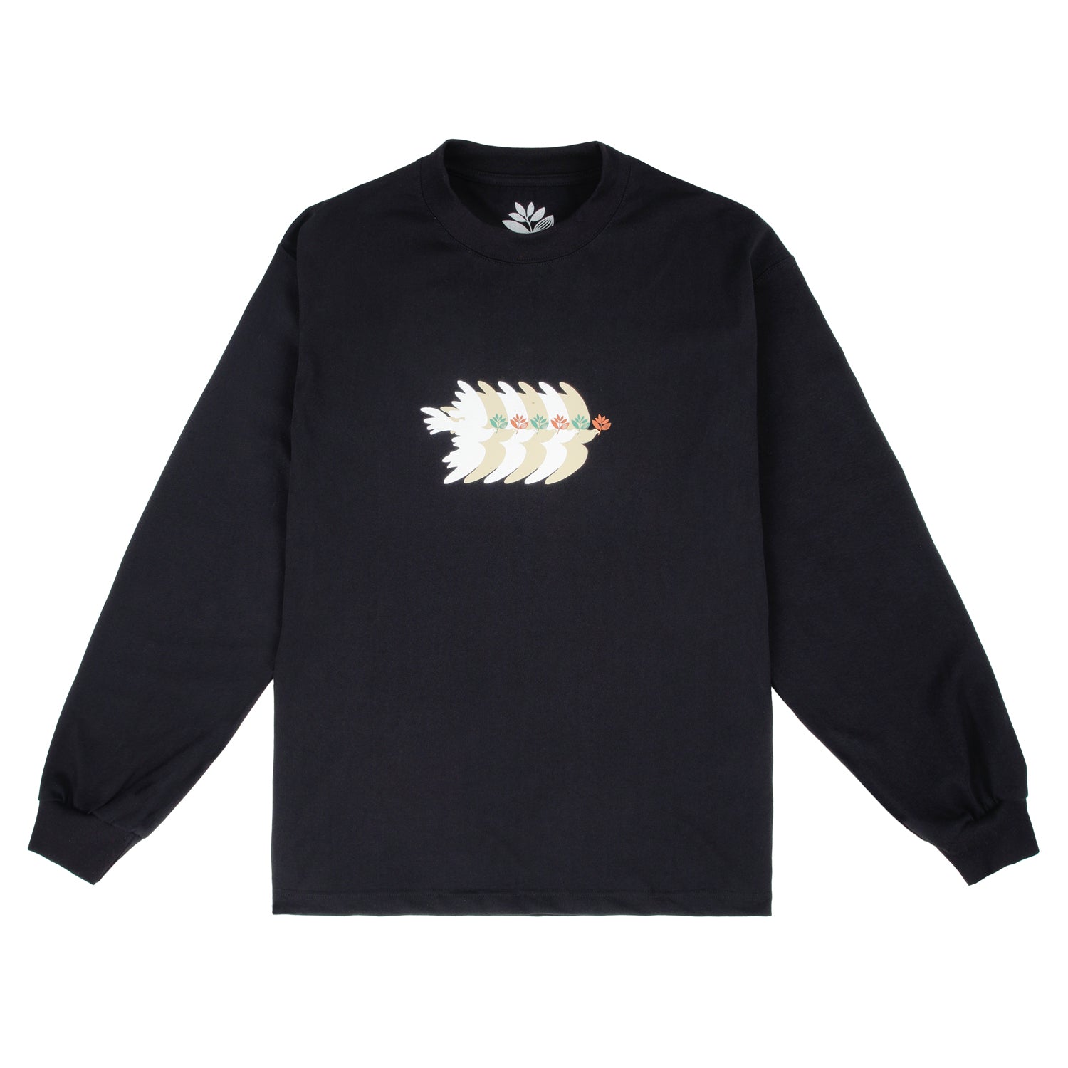 MAGENTA SKATEBOARDS - DOVES L/S TEE "Black"