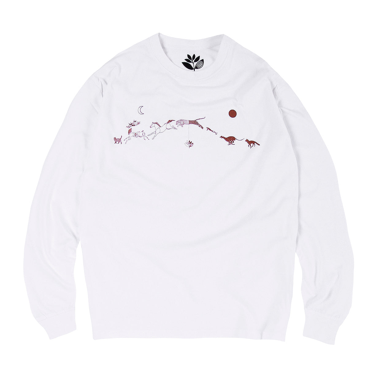 MAGENTA SKATEBOARDS - Leap L/S Tee "White"