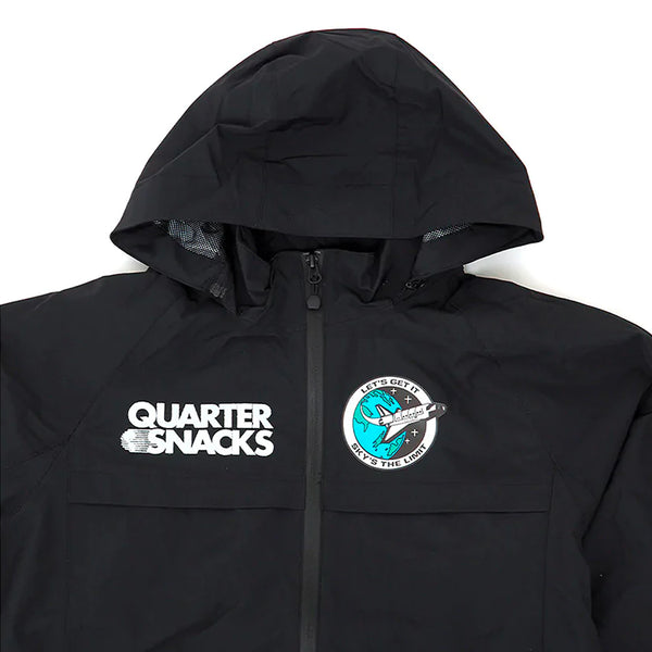QUARTERSNACKS  - Let's Get It Shell Jacket "Black"