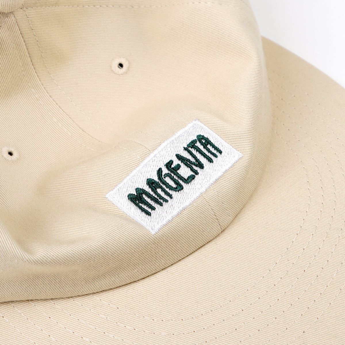 MAGENTA SKATEBOARDS - OG Script 6P Hat "Beige"