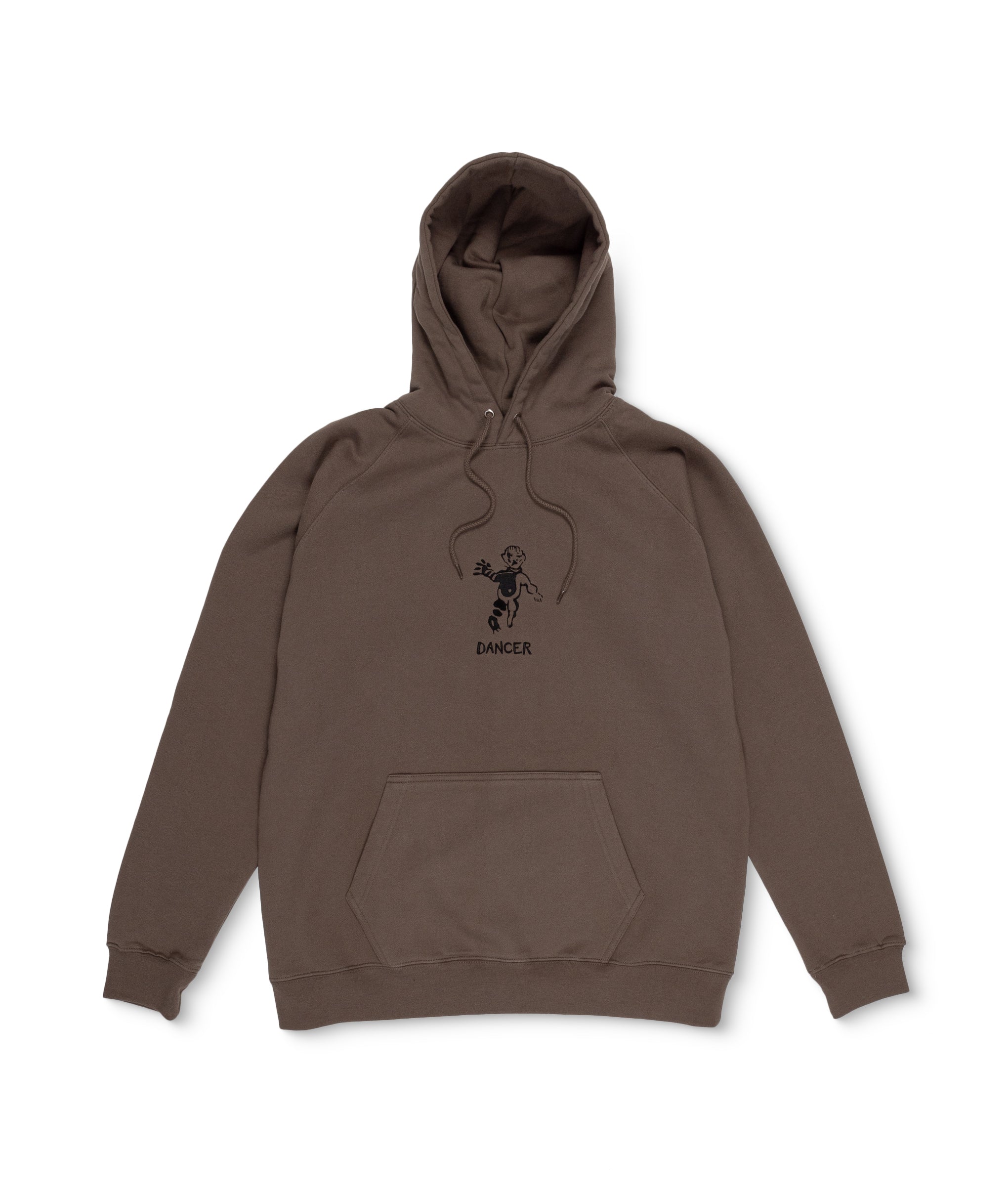 DANCER - OG Logo Hoodie w/ Embroided Logo "Dark Khaki w/ Black"