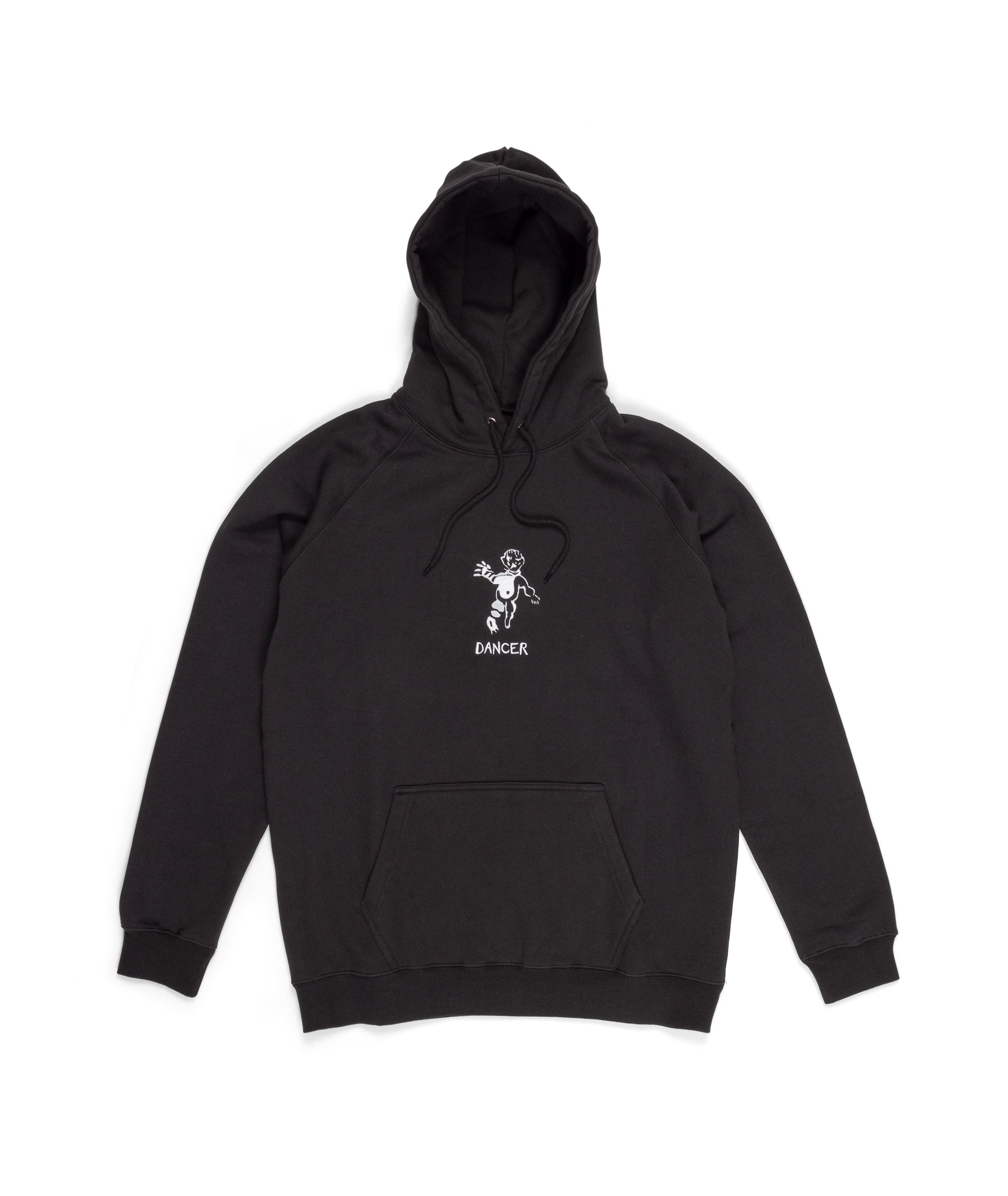 DANCER - OG Logo Hoodie w/ Embroided Logo "Charcoal w/ White"
