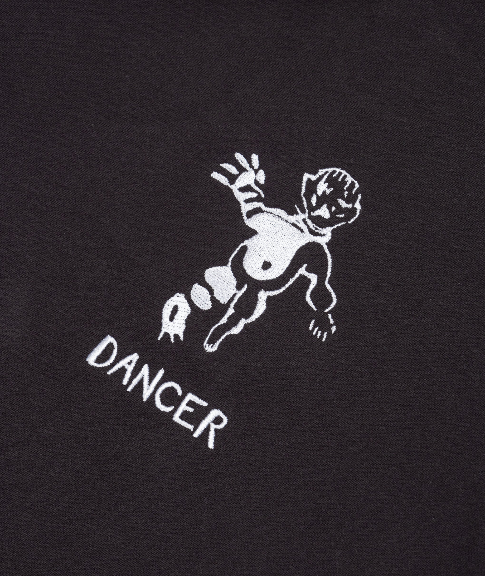 DANCER - OG Logo Hoodie w/ Embroided Logo "Charcoal w/ White"