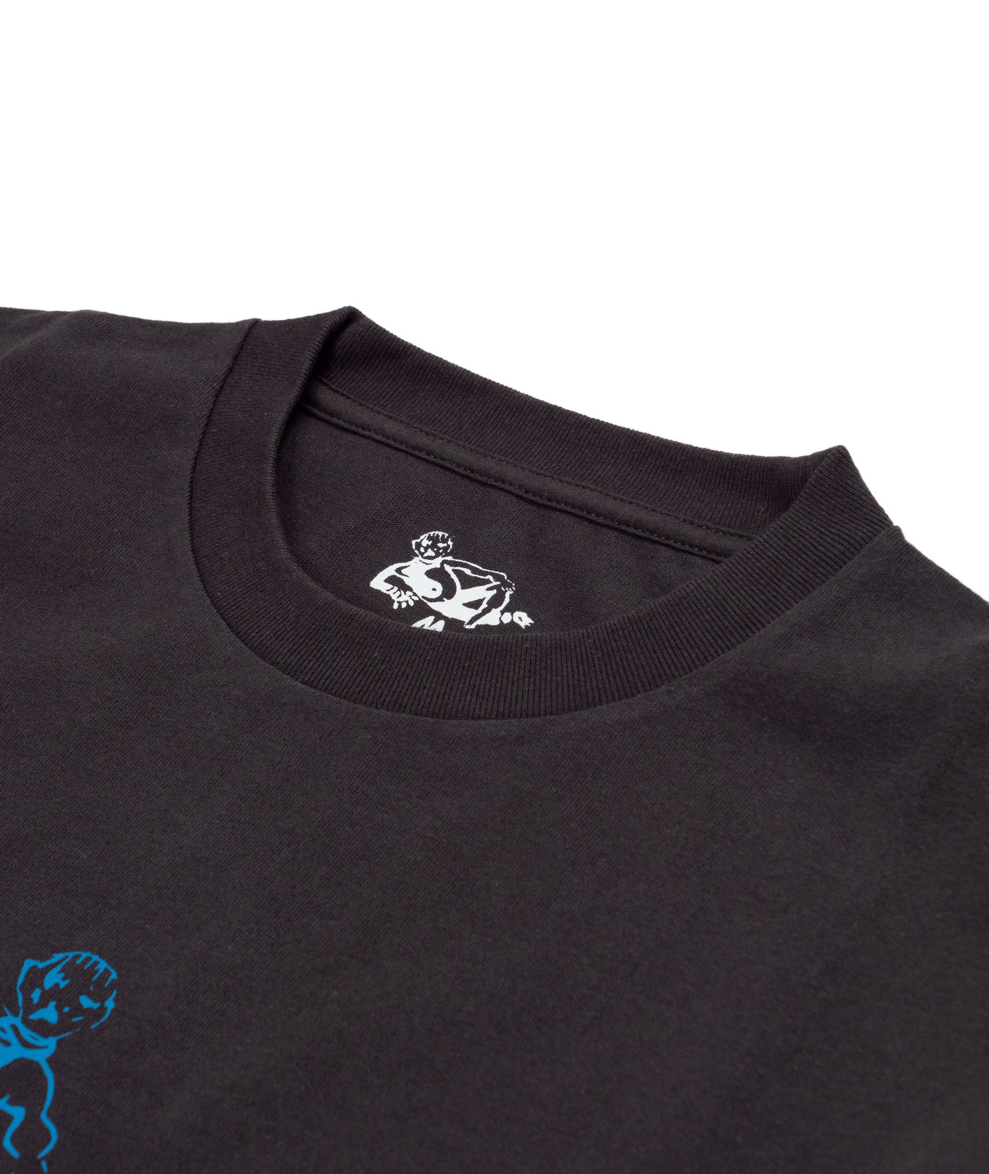 DANCER - OG Logo Tee "Charcoal w/ Blue"