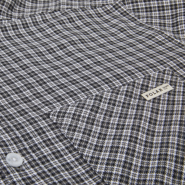POLAR - Mitch Flannel Longsleeve Shirt "Grey"