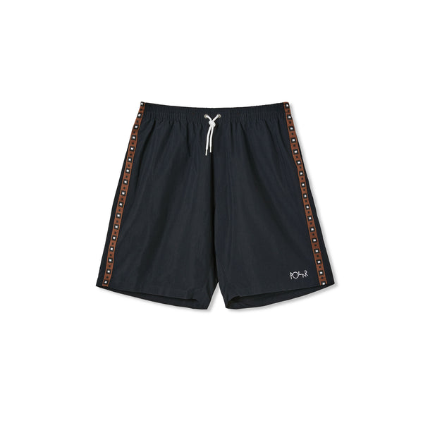 POLAR - Square Stripe City / Swim Shorts "Black / Brown"