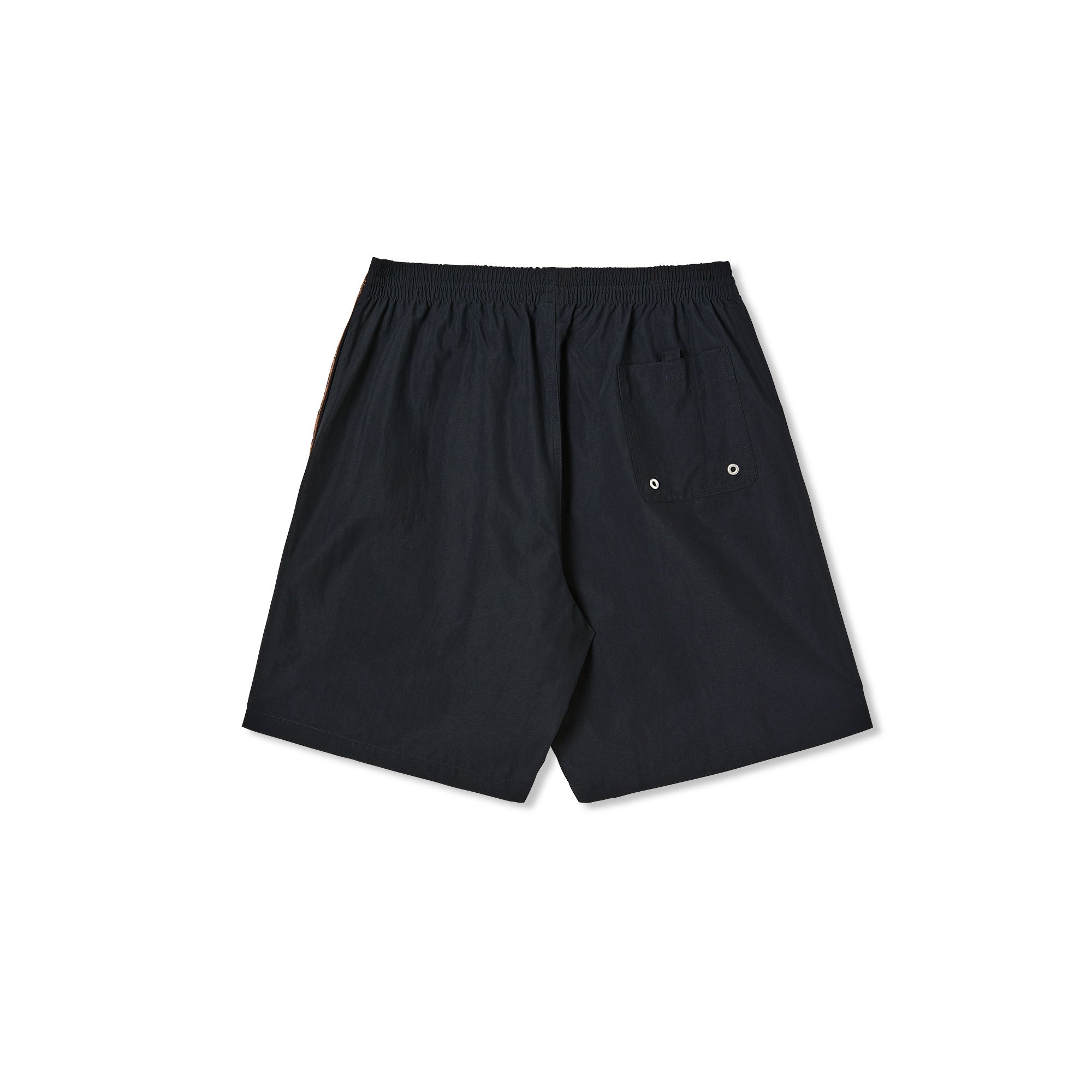 POLAR - Square Stripe City / Swim Shorts "Black / Brown"