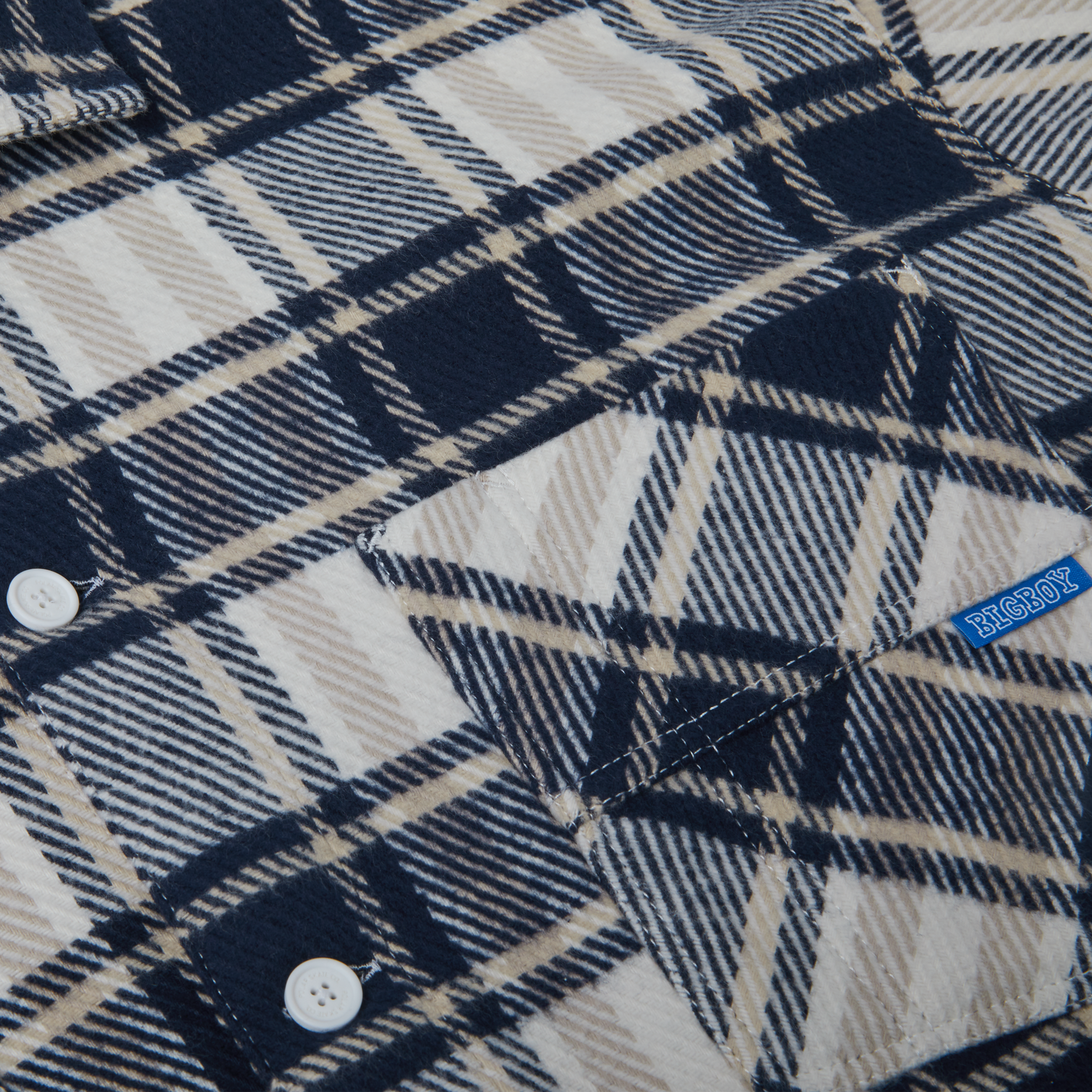 POLAR - 'Big Boy Flannel Shirt "Navy"