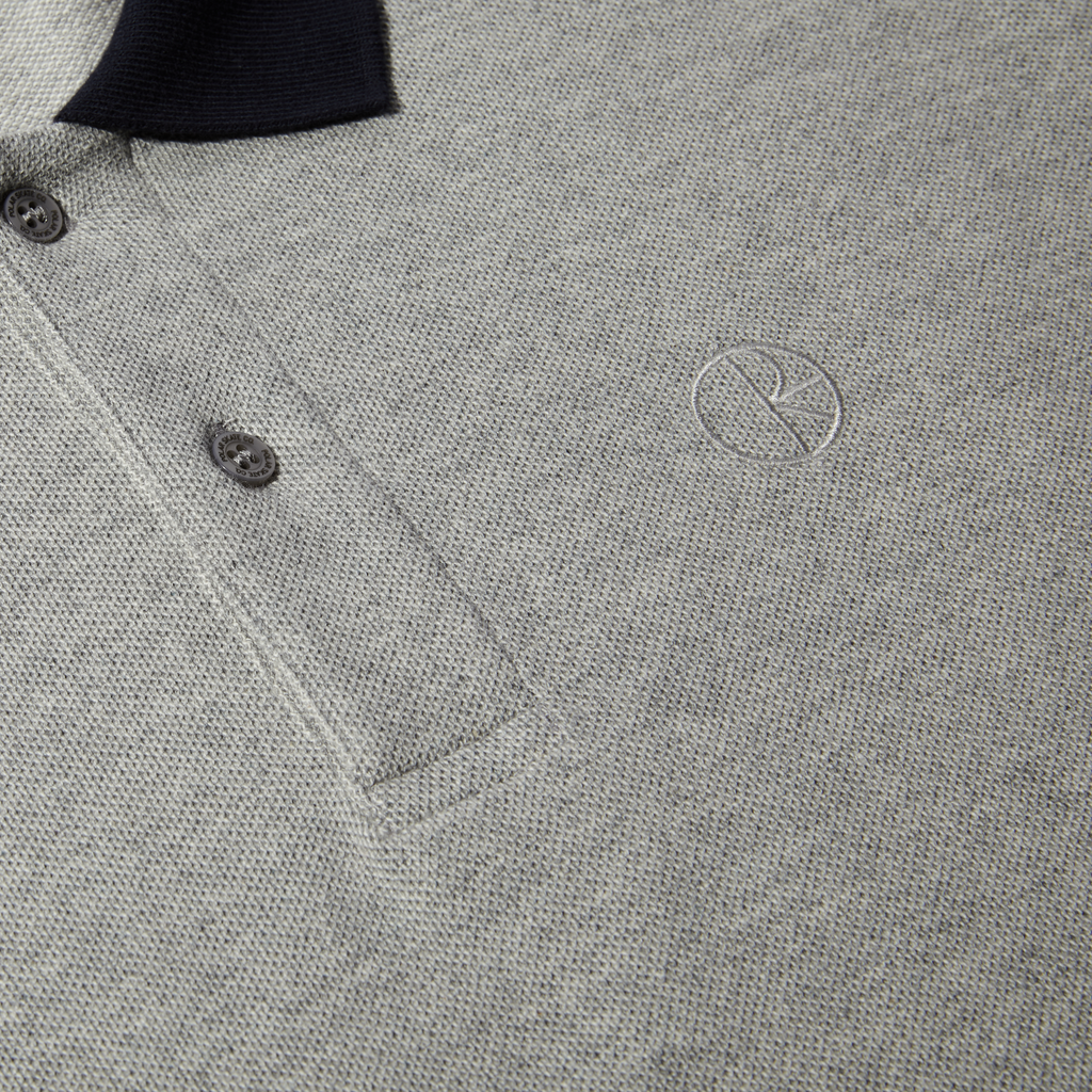 POLAR - Duo Polo Shirt "Heather Grey"