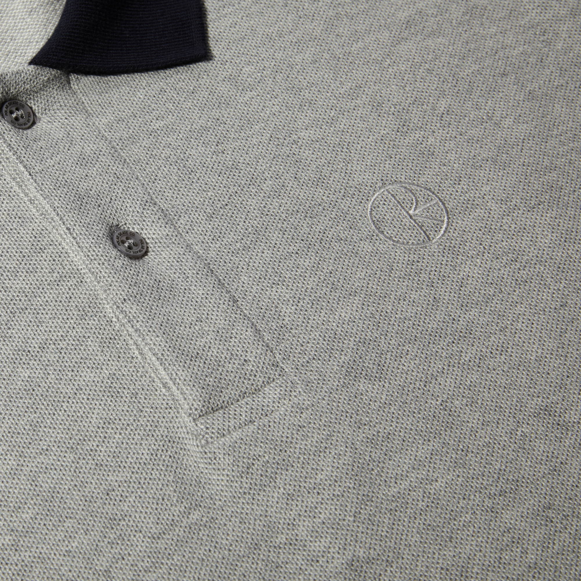 POLAR - Duo Polo Shirt "Heather Grey"