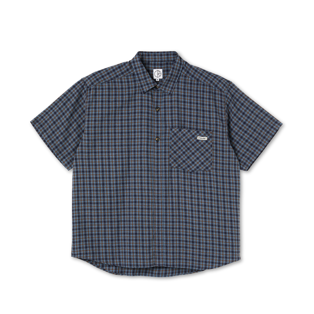 POLAR - Mitchell Flannel Shirt "Blue Brown"
