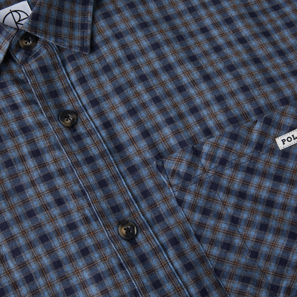 POLAR - Mitchell Flannel Shirt "Blue Brown"