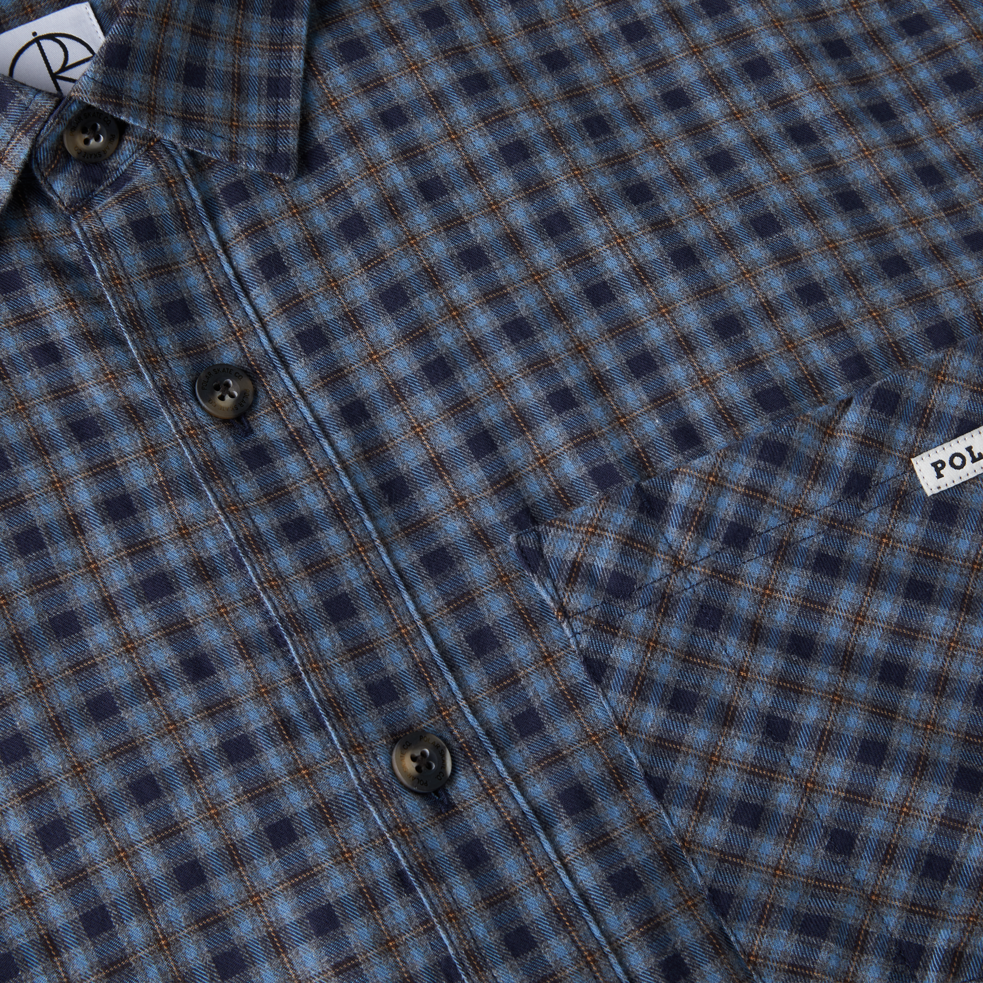 POLAR - Mitchell Flannel Shirt "Blue Brown"