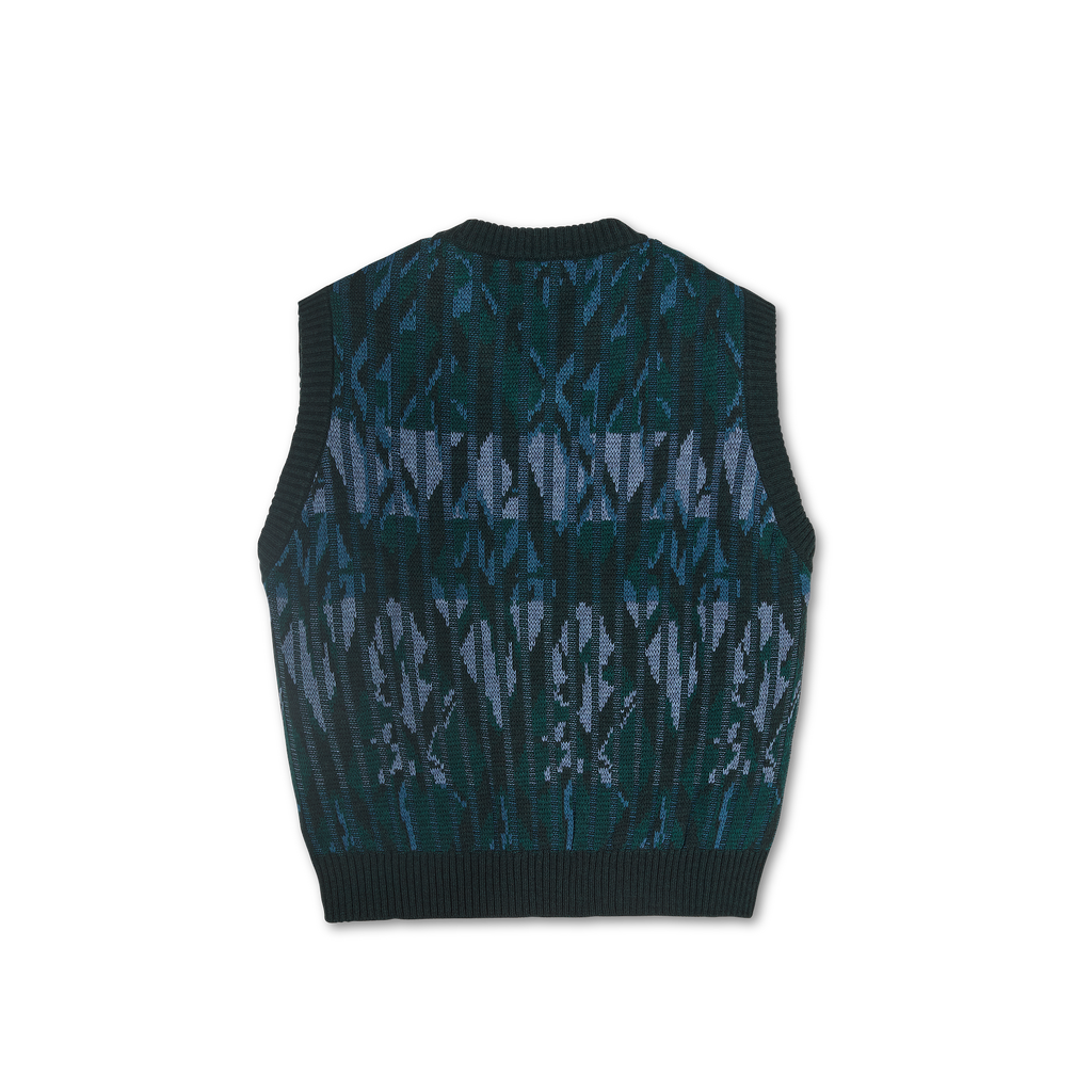 POLAR - Paul Knit Vest "Dark Green"