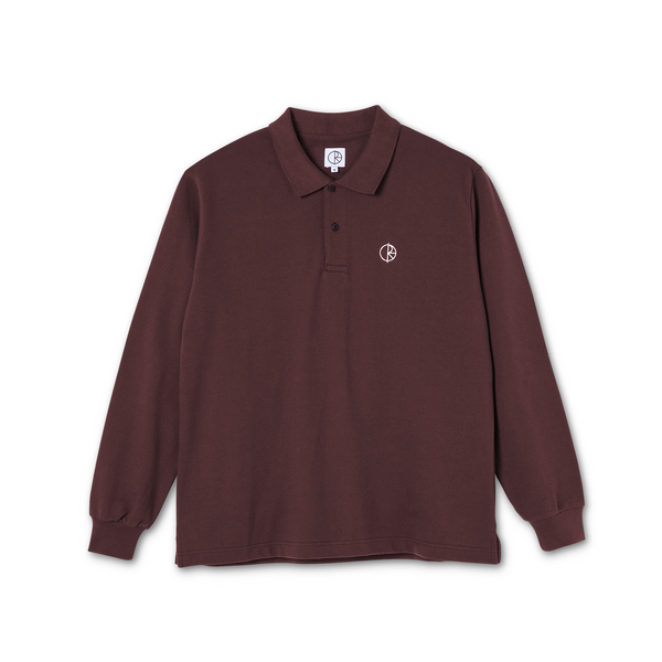 POLAR - Polo Longsleeve "Bordeaux"