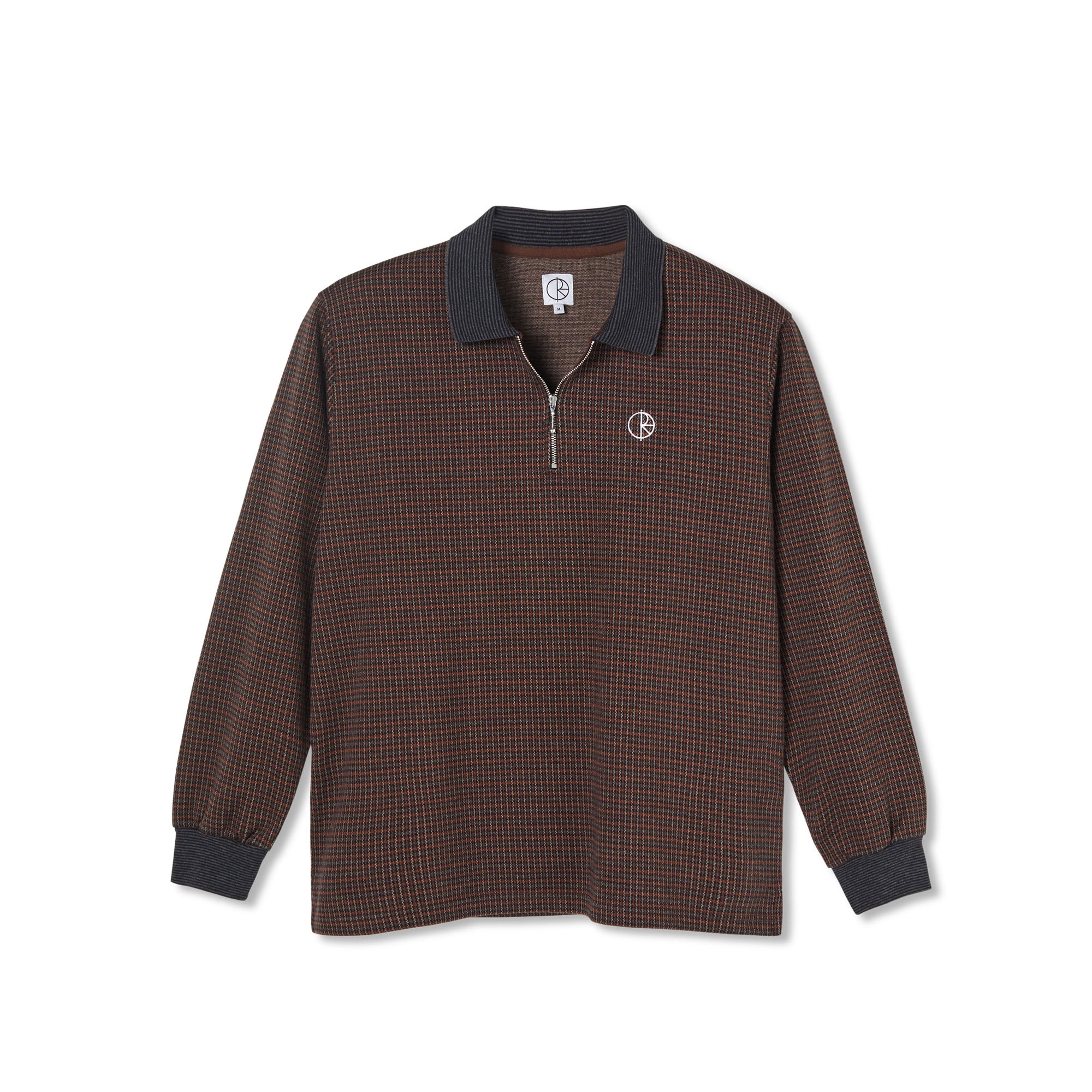 POLAR - Jacques Polo Longsleeve Shirt "Grey Brown"