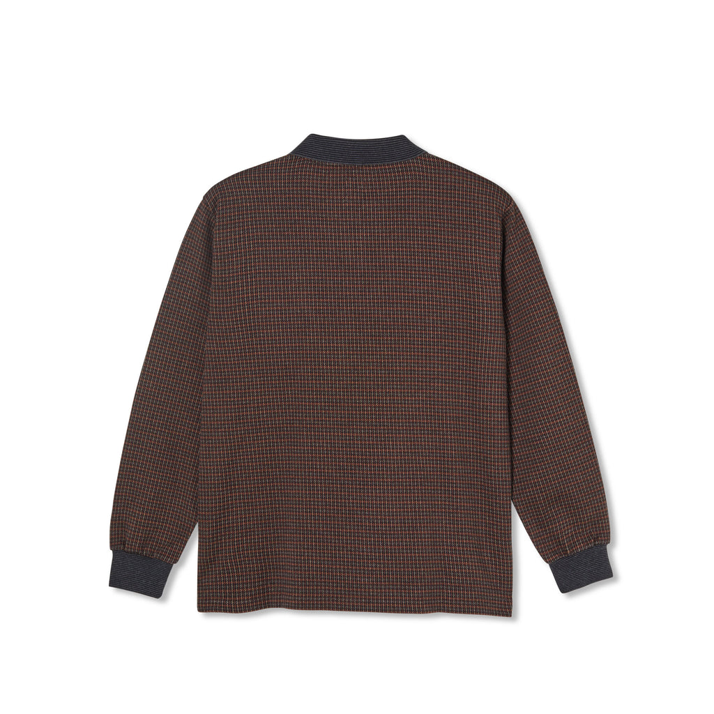 POLAR - Jacques Polo Longsleeve Shirt "Grey Brown"