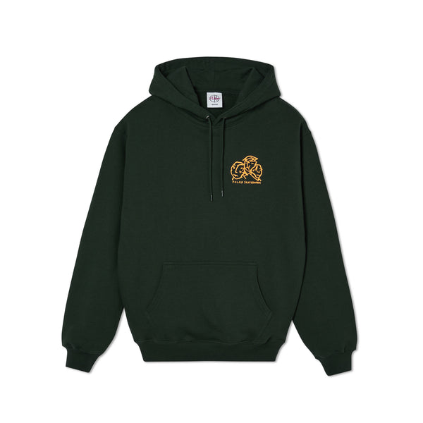POLAR - Lunch Doodle Hoodie "Dark Green"