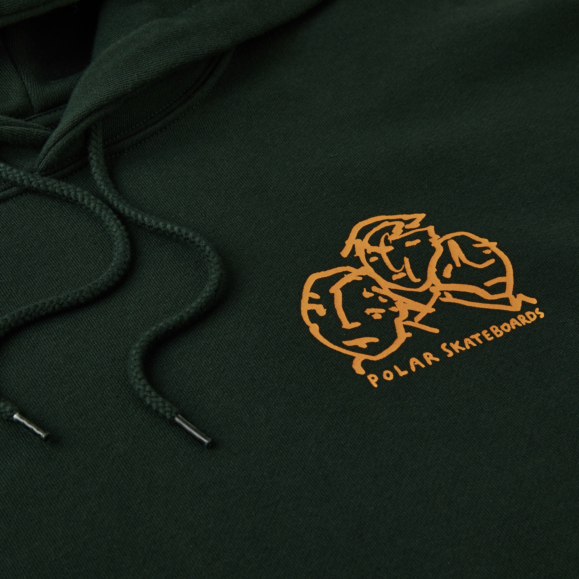 POLAR - Lunch Doodle Hoodie "Dark Green"