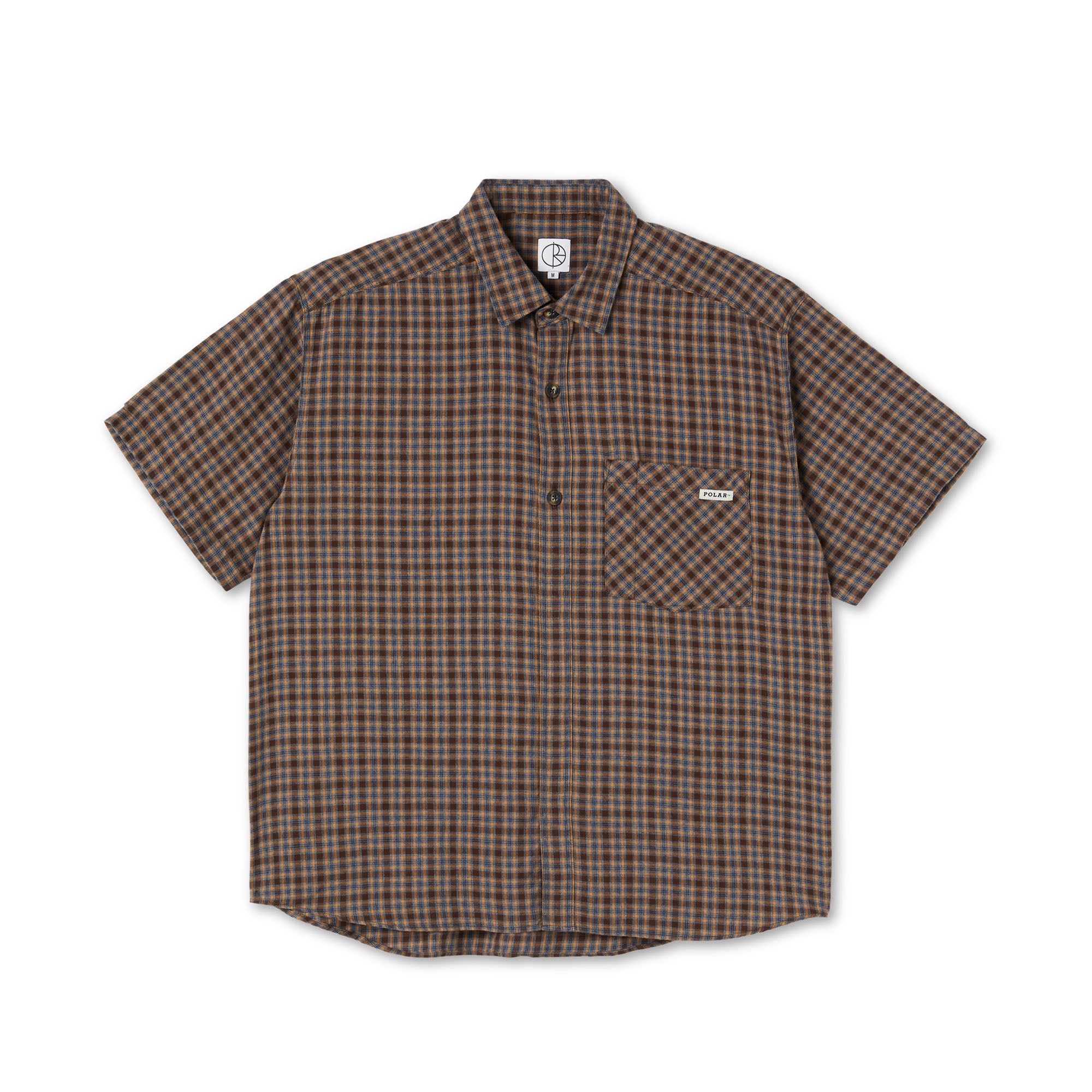 POLAR - Mitchell Flannel Shirt "Brown / Blue"