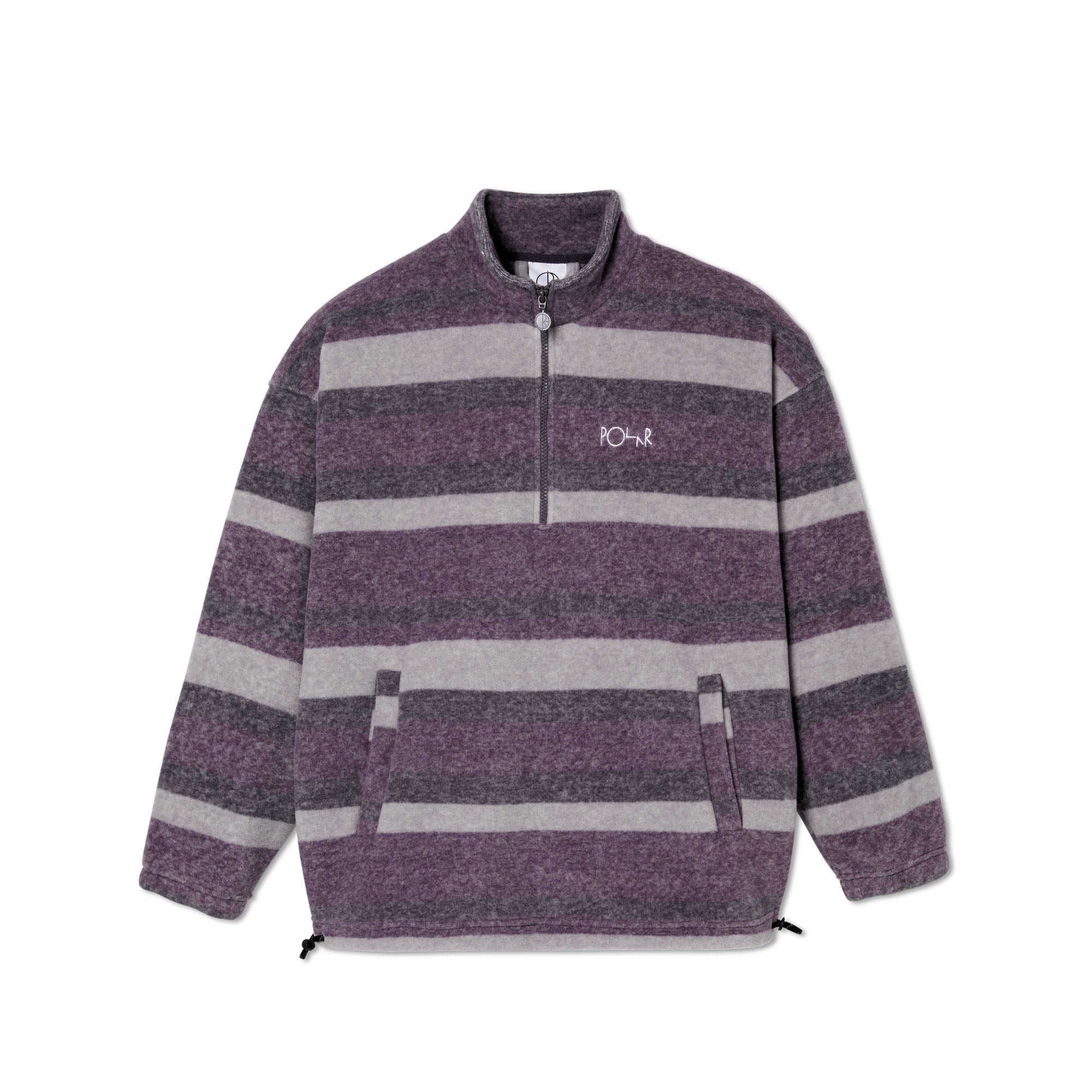 POLAR - Stripe Fleece Pullover "Light Purple"