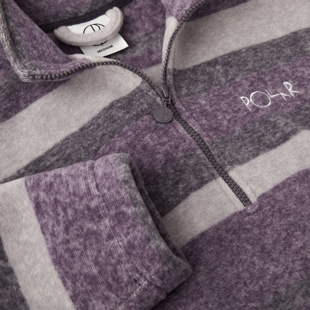 POLAR - Stripe Fleece Pullover "Light Purple"