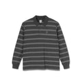 POLAR - Stripe Polo Longsleeve Shirt "Graphite"