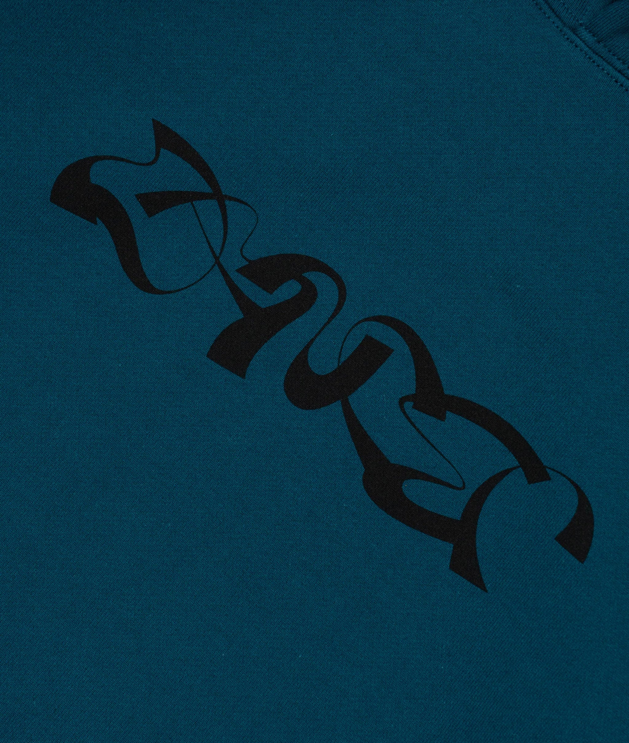 DANCER - Single Triple Logo Hoodie "PETROL BLUE"