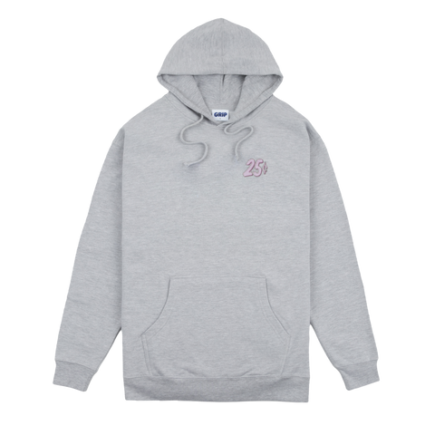 CLASSIC GRIP x QUARTERSNACKS -  BUSS DOWN HOODY "Heather Grey"