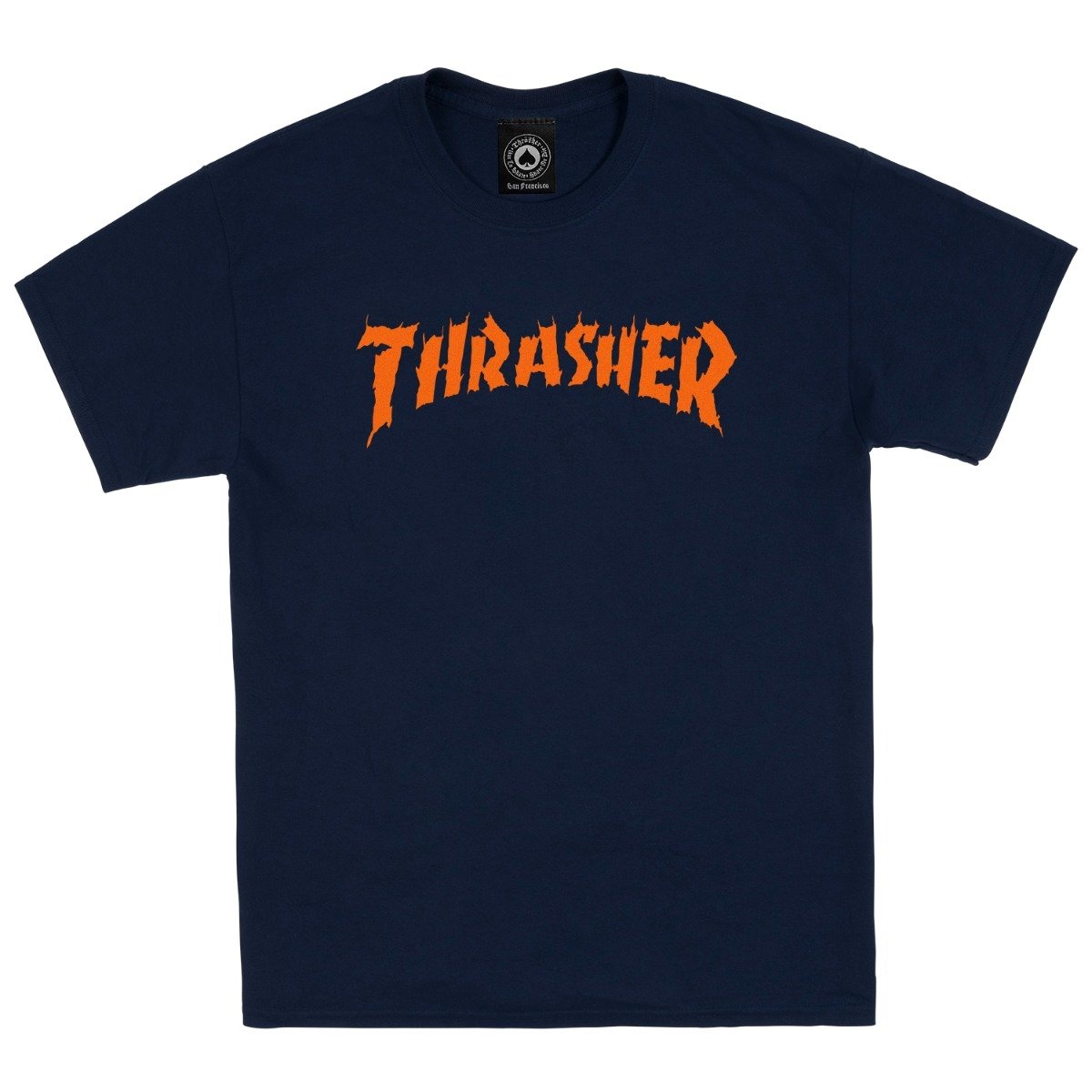 THRASHER - BURN IT DOWN TEE "NAVY"