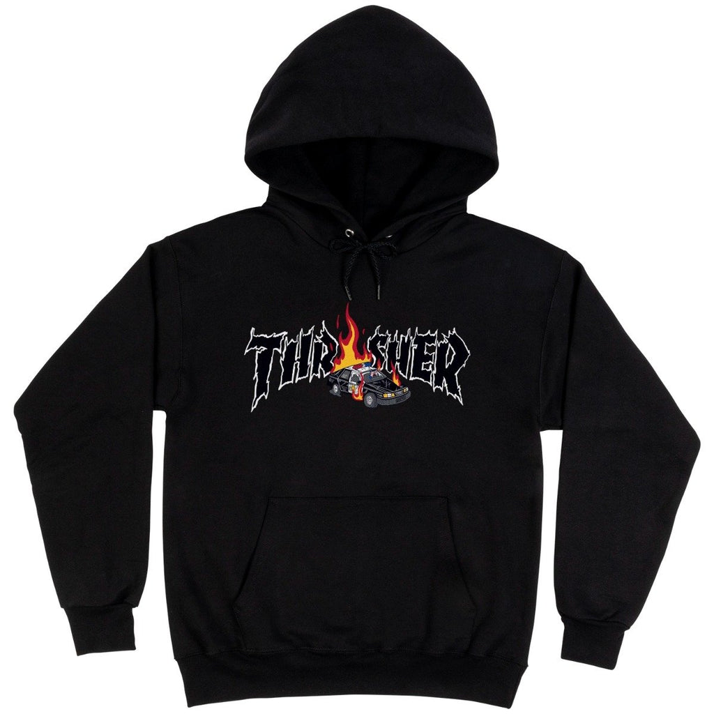 THRASHER - COP CAR HOODIE "BLACK"