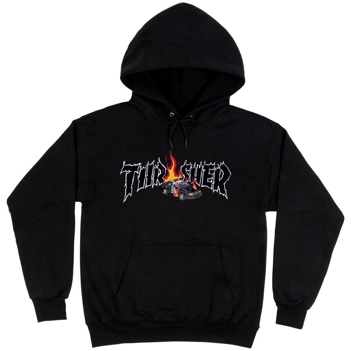 THRASHER - COP CAR HOODIE "BLACK"
