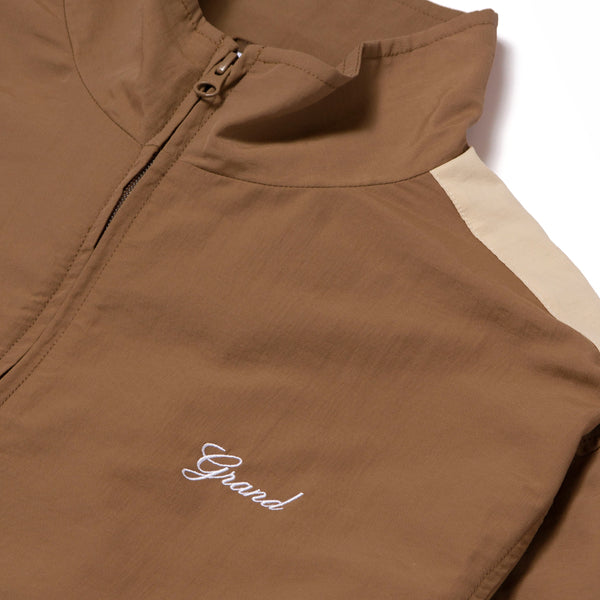 GRAND COLLECTION - Nylon Jacket "Brown/Cream"