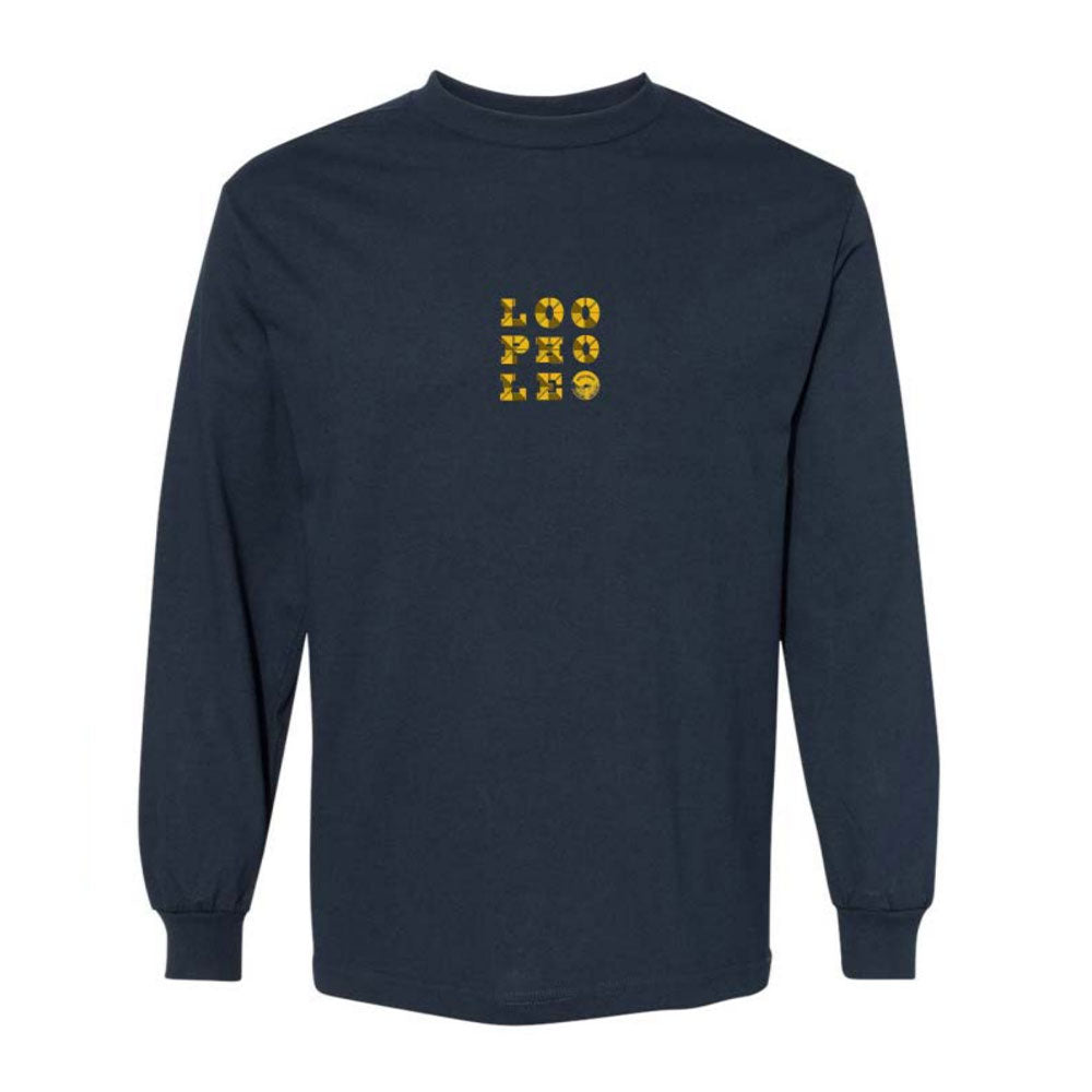 LOOPHOLE WHEELS - Loop Holism L/S Tee "Midnight Navy"