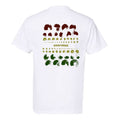 LOOPHOLE WHEELS - Red Gold and Green Vison Tee "White"