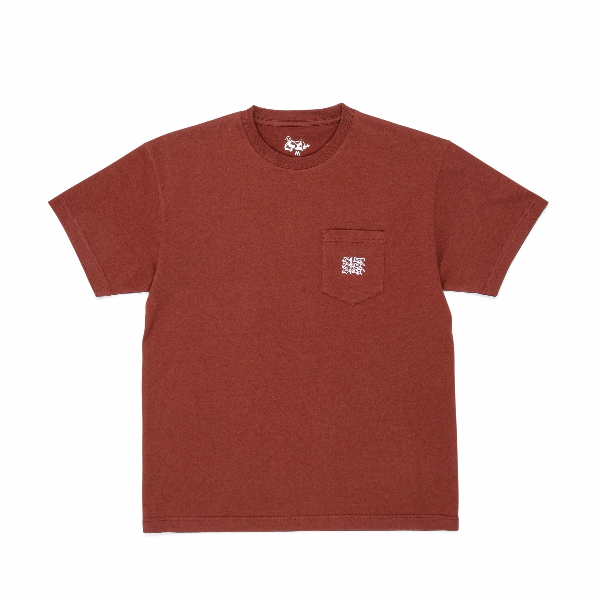 DANCER - Embroided Triple Logo Pocket Tee "Rust Brown"